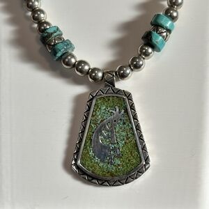 VINTAGE CAROLYN POLLACK RELIOS KOKOPELLI NECKLACE